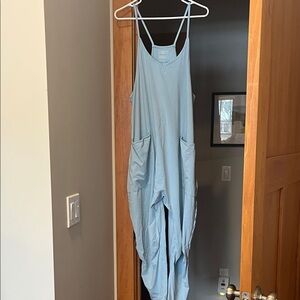 Light Blue Jumpsuit with Pockets